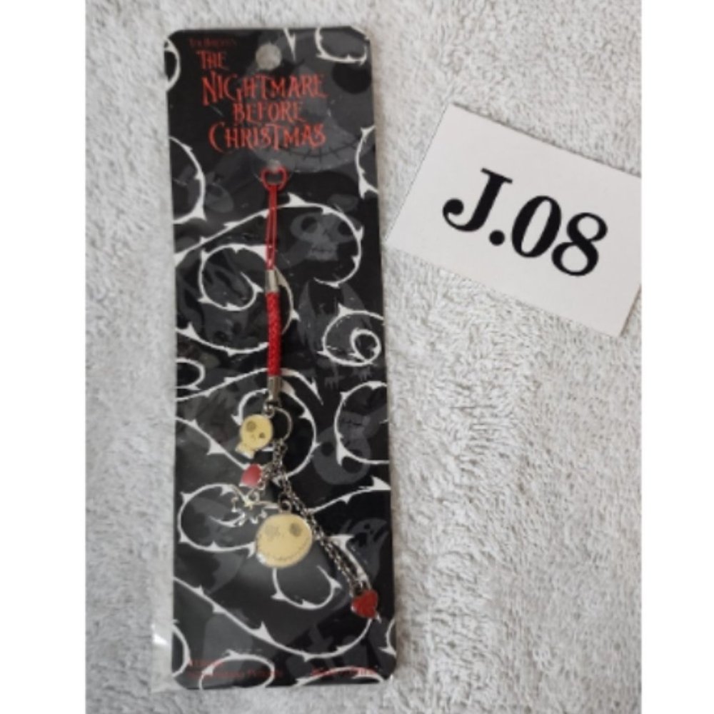 J.008- NIB Disney Nightmare Before Christmas phone charm key chain